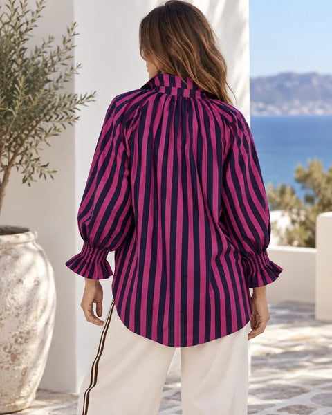 Magenta Stripe Shirt
