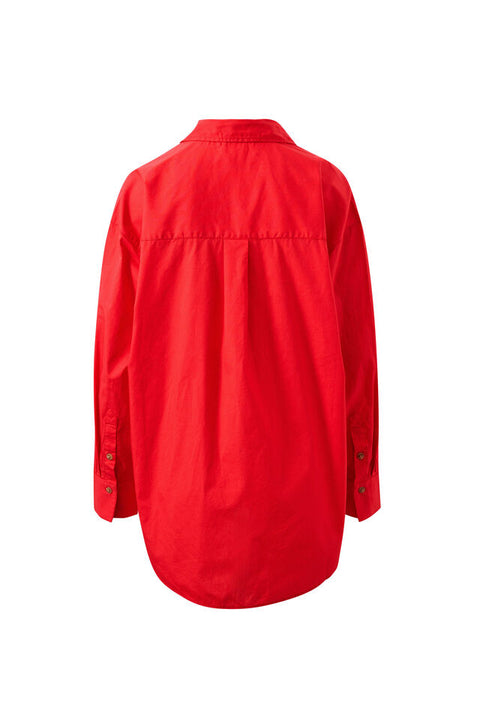 Peta Oversised Shirt Red