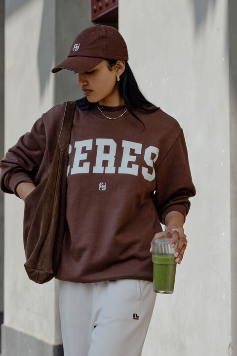 Isla Oversized Slouchy Crew - Willow Collective Mudgee