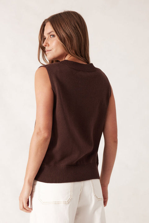 V Neck Knit Vest