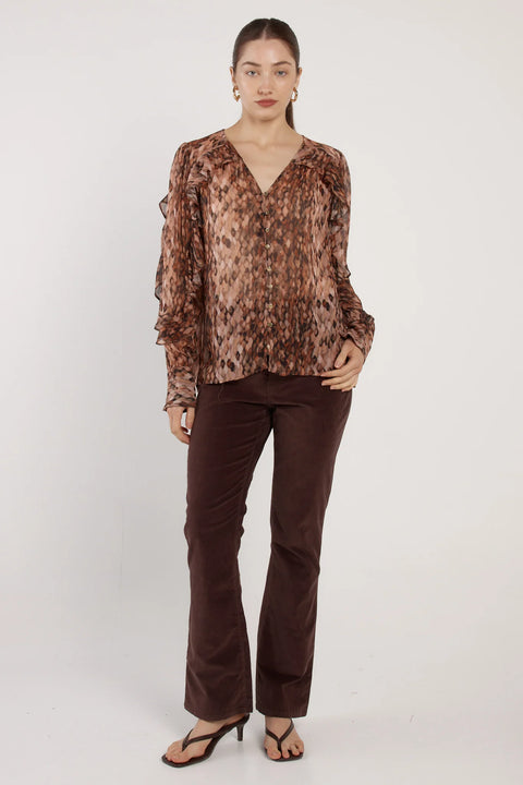 Odette Ruffle Blouse - Willow Collective Mudgee
