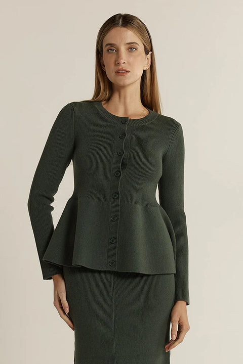 Vale Peplum Cardigan - Willow Collective Mudgee
