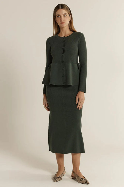 Vale Peplum Cardigan - Willow Collective Mudgee