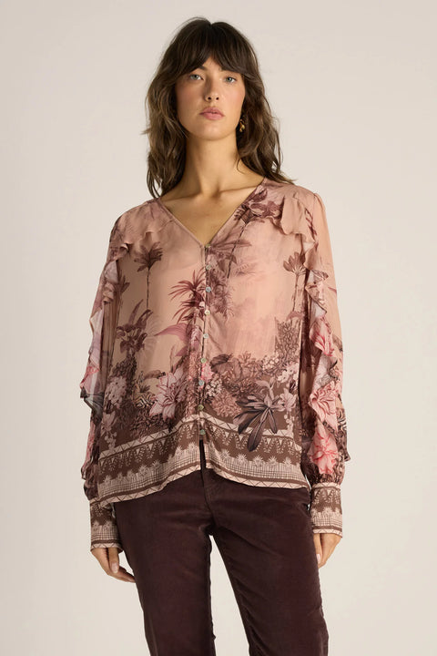 Odette Ruffle Blouse - Willow Collective Mudgee