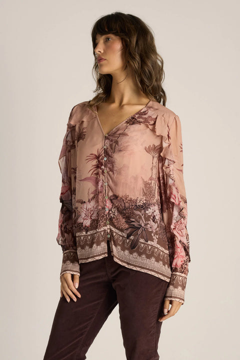 Odette Ruffle Blouse - Willow Collective Mudgee
