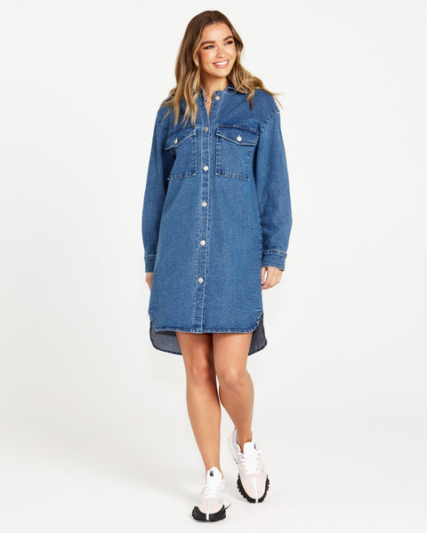 Nya Long Denim Shacket