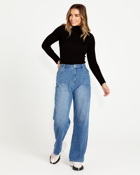 Nisha Mock Neck Top