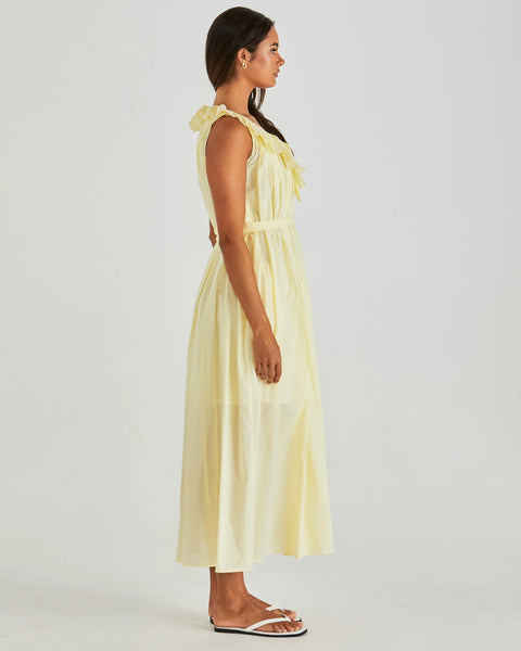 Lilla Ruffled Neck Dress