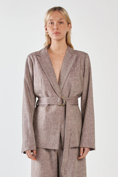 Thalia Belted Blazer - Willow Collective Mudgee