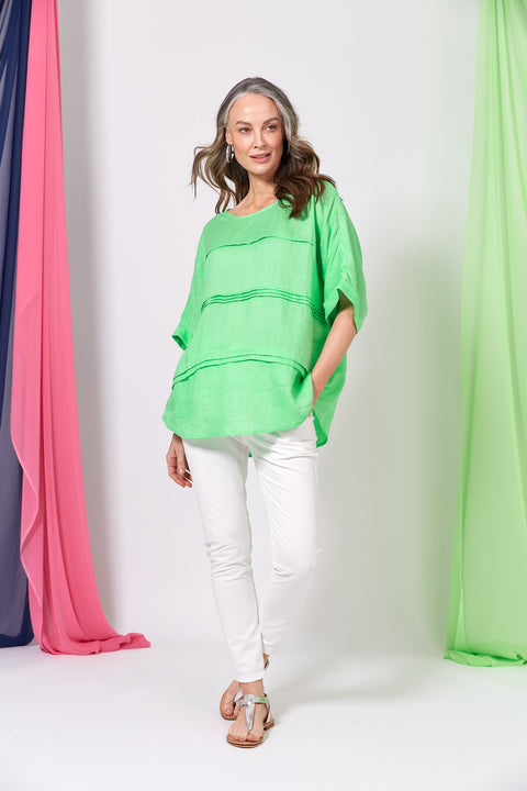 La Vie Pintuck Top