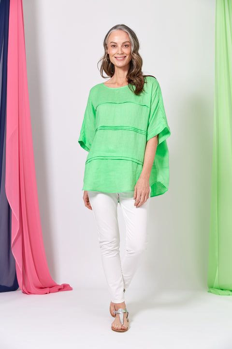 La Vie Pintuck Top