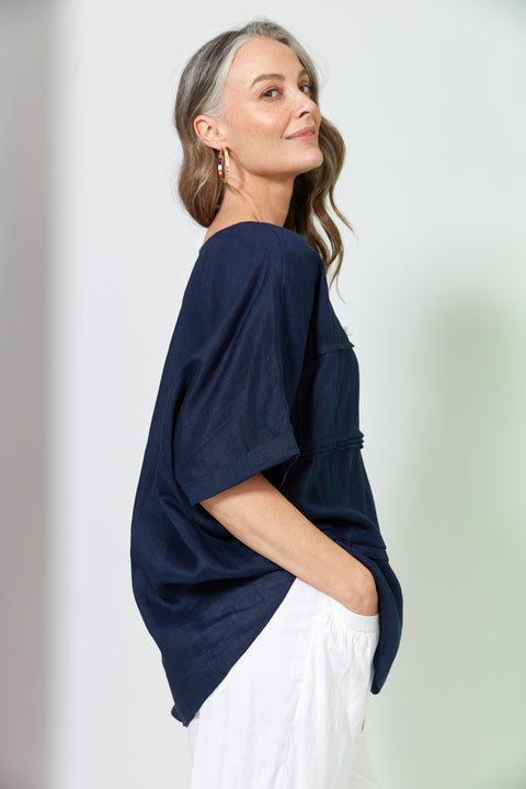 La Vie Pintuck Top