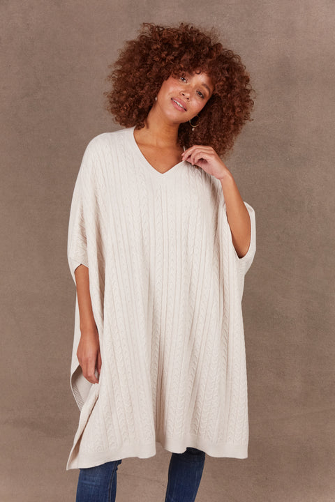 Alawa Cable Poncho