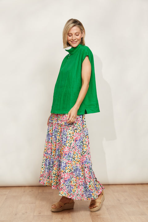 Halcyon Button Top
