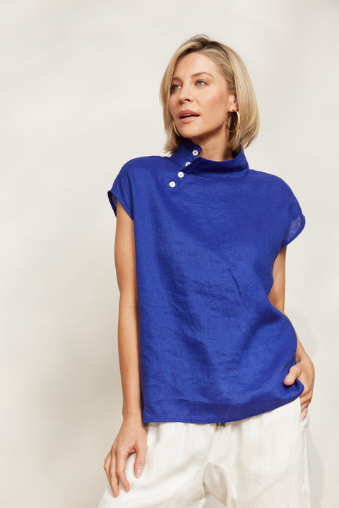 Halcyon Button Top