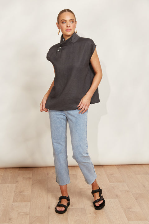 Halcyon Button Top