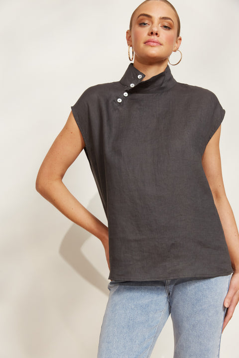 Halcyon Button Top