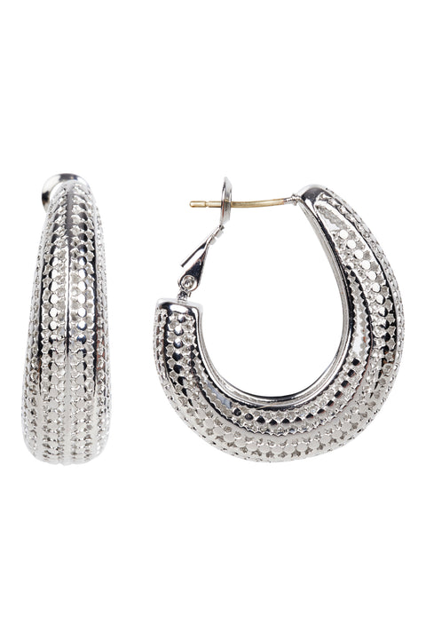 Eden Silver Hoop Earring