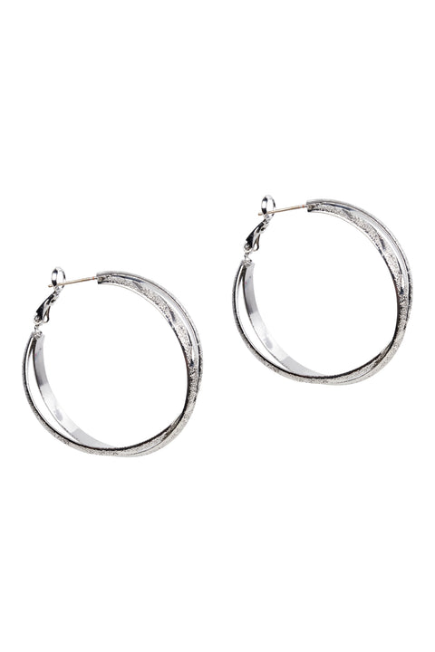 Eden Silver Hoop Earring