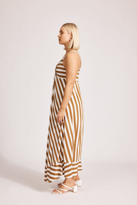 Treville Stripe Tank Maxi Dress