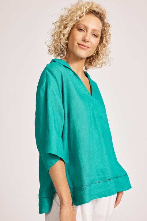 Miramar Collared Top