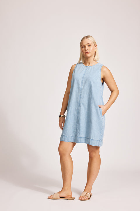 Melenia Denim Tank Dress
