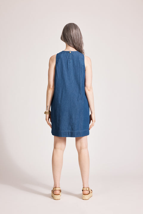 Melenia Denim Tank Dress