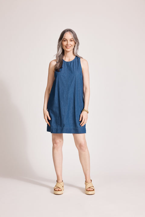 Melenia Denim Tank Dress