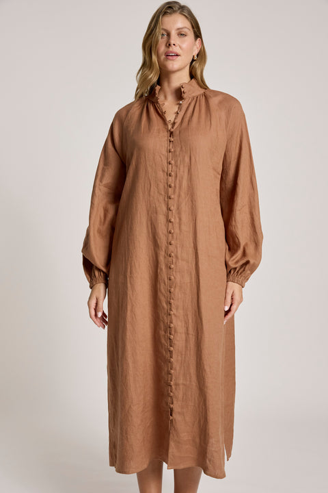 Bajau Button Dress - Willow Collective Mudgee