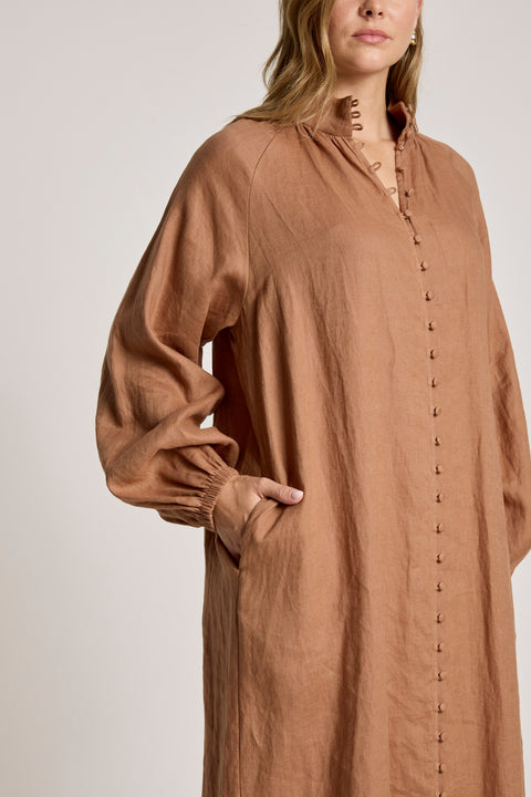 Bajau Button Dress - Willow Collective Mudgee