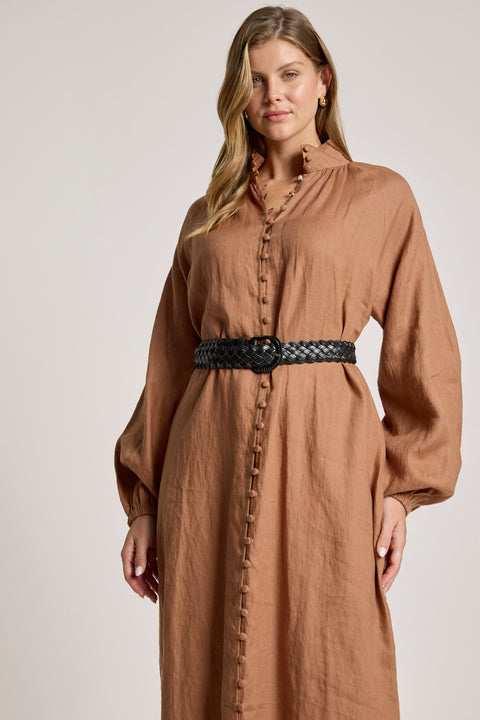 Bajau Button Dress - Willow Collective Mudgee