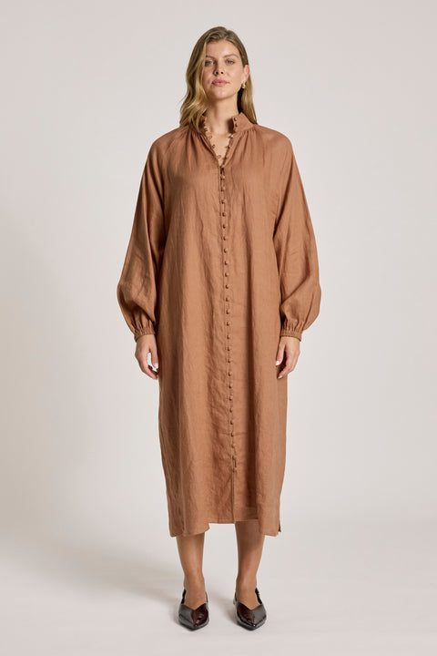 Bajau Button Dress - Willow Collective Mudgee