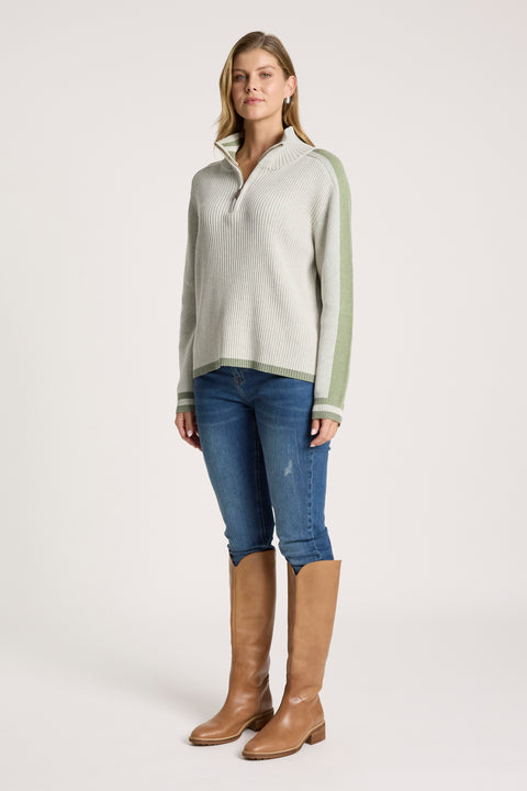 Liora Zip Jumper - Willow Collective Mudgee