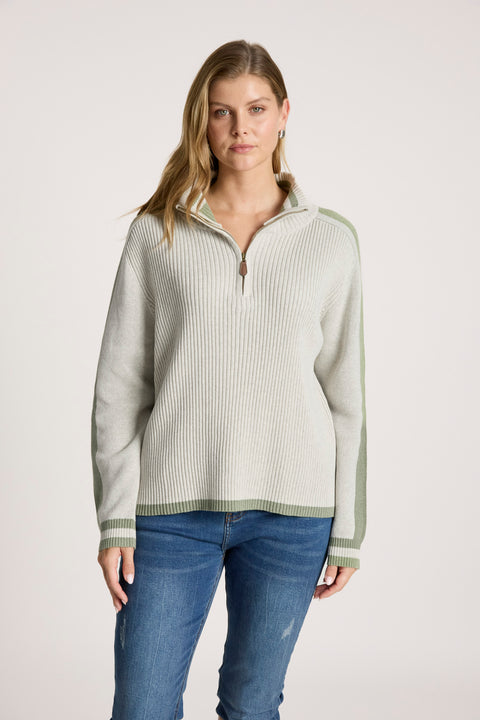 Liora Zip Jumper - Willow Collective Mudgee