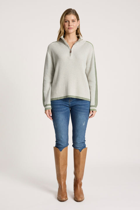 Liora Zip Jumper - Willow Collective Mudgee