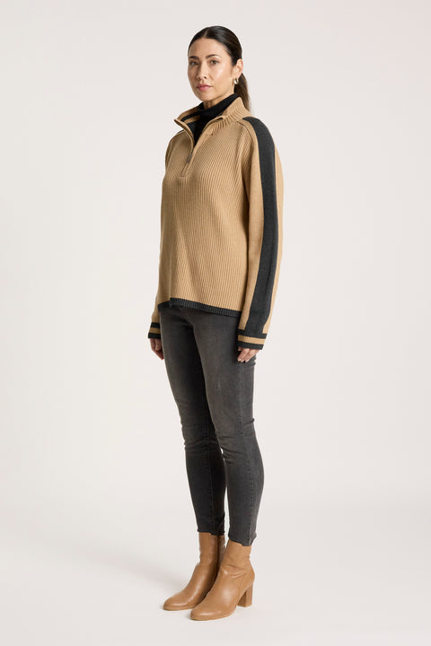 Liora Zip Jumper - Willow Collective Mudgee