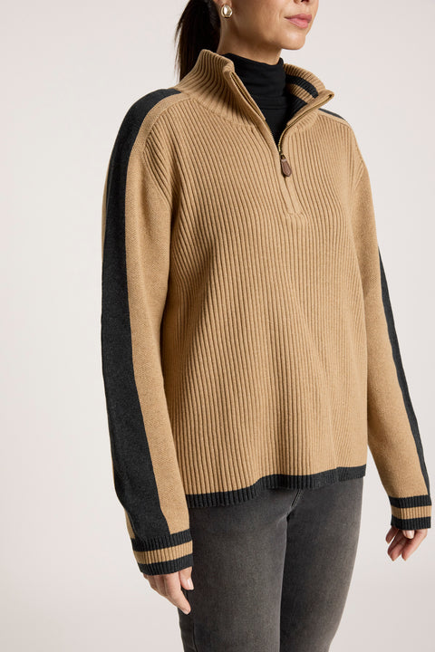 Liora Zip Jumper - Willow Collective Mudgee