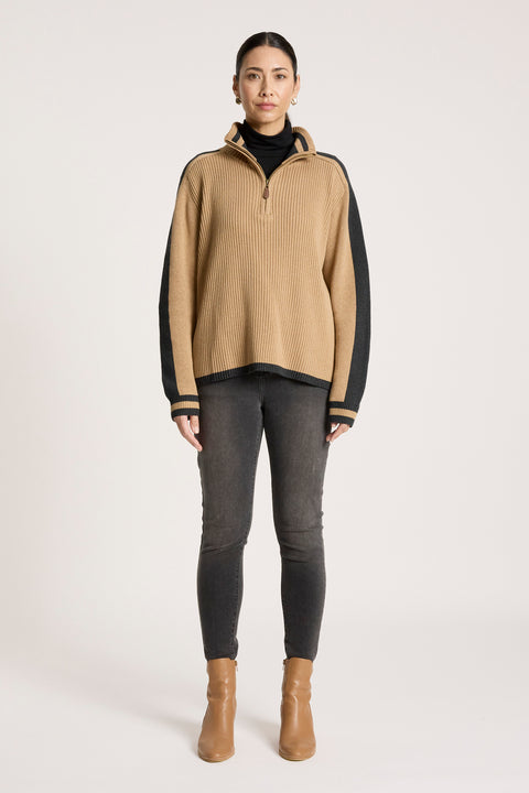 Liora Zip Jumper - Willow Collective Mudgee