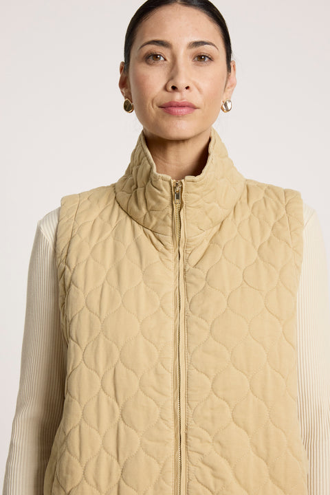 Sansi Quilted Crop Vest - Willow Collective Mudgee