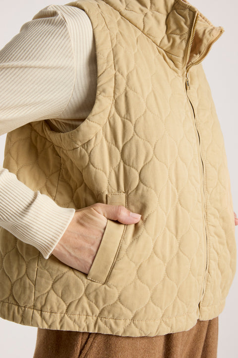 Sansi Quilted Crop Vest - Willow Collective Mudgee