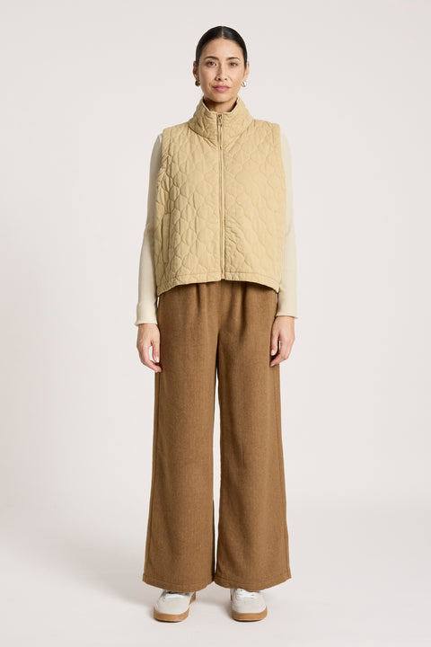 Sansi Quilted Crop Vest - Willow Collective Mudgee