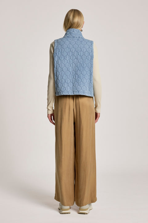 Sansi Quilted Crop Vest - Willow Collective Mudgee