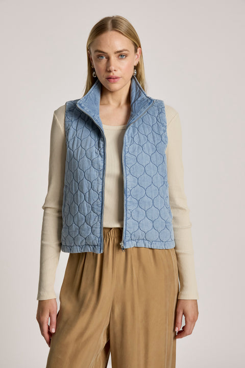 Sansi Quilted Crop Vest - Willow Collective Mudgee