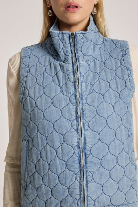 Sansi Quilted Crop Vest - Willow Collective Mudgee