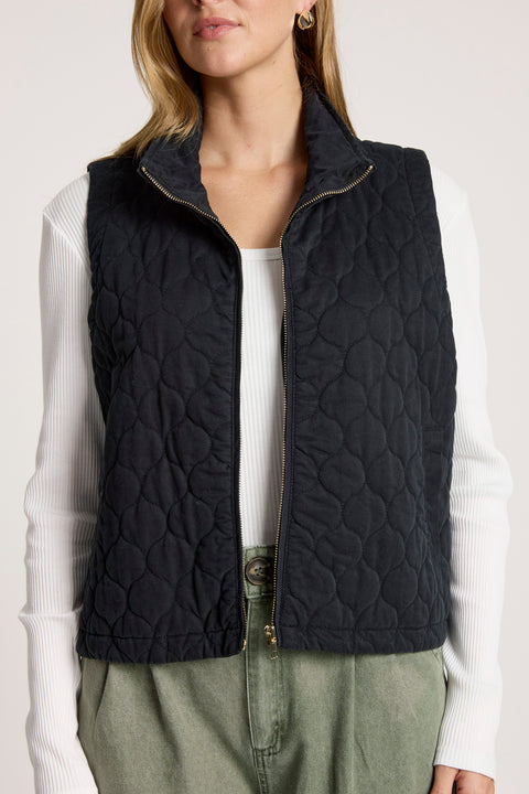 Sansi Quilted Crop Vest - Willow Collective Mudgee