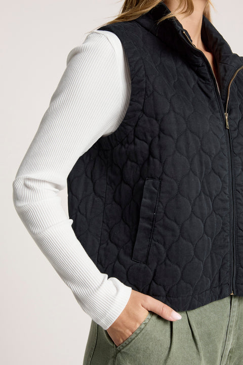 Sansi Quilted Crop Vest - Willow Collective Mudgee
