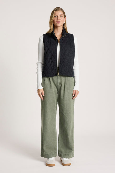 Sansi Quilted Crop Vest - Willow Collective Mudgee
