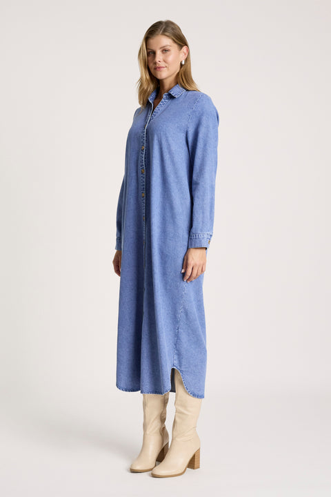 Bodhi Denim Shirt Dress - Willow Collective Mudgee