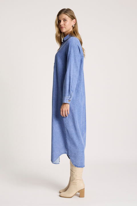 Bodhi Denim Shirt Dress - Willow Collective Mudgee