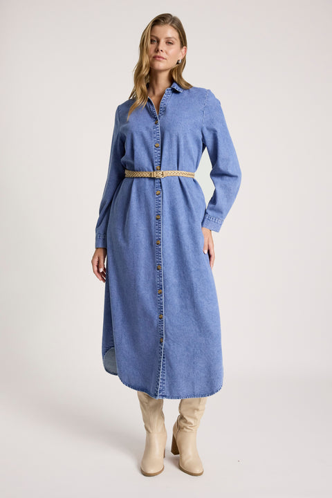 Bodhi Denim Shirt Dress - Willow Collective Mudgee